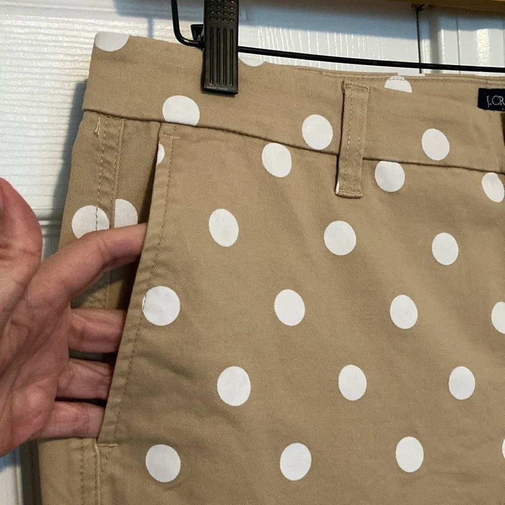 JCrew Factory printed high rise girlfriend chino pants - Picture 2 of 5